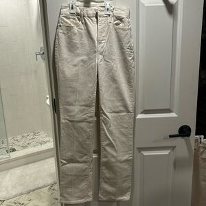 Frame high rise straight jeans